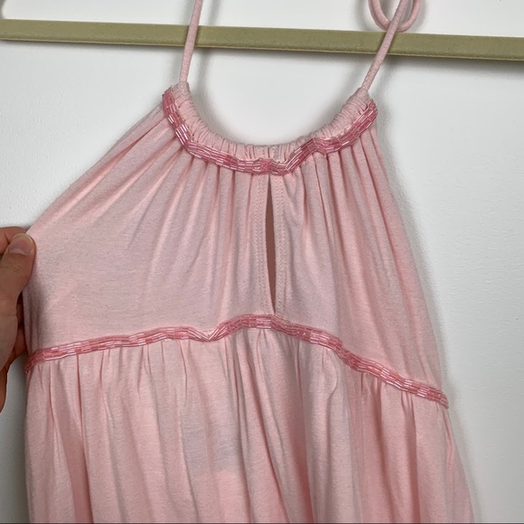 Guess Jeans Y2k Beaded Keyhole Tie Halter Tank - Picture 8 of 8